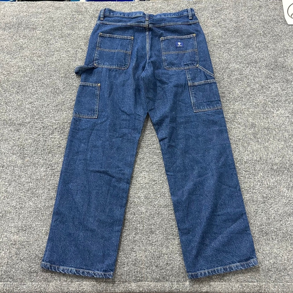 LL Bean Carpenter Jeans Mens Size 32x31 Blue Denim Relaxed Straight Workwear